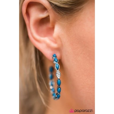 Colorful Impressions Blue Earring