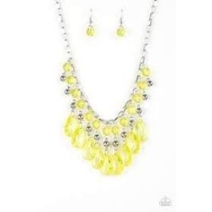 Social Network Yellow Necklace